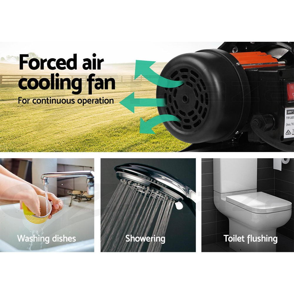 800W Garden Water Pump High Pressure Irrigation Tank Rain