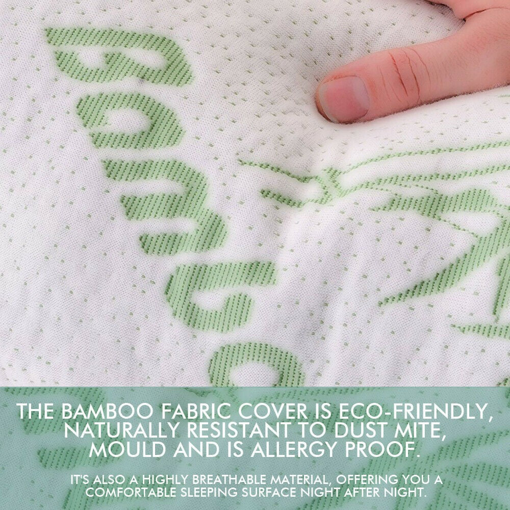 2-Pack Memory Foam Pillow – Dreamz Shredded Bamboo Bed Pillow 70x40cm