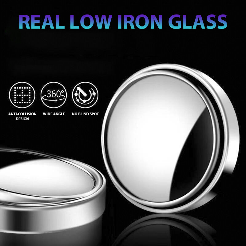 2x Blind Spot Mirror 360° Adjustable Wide Angle Car Mirrors