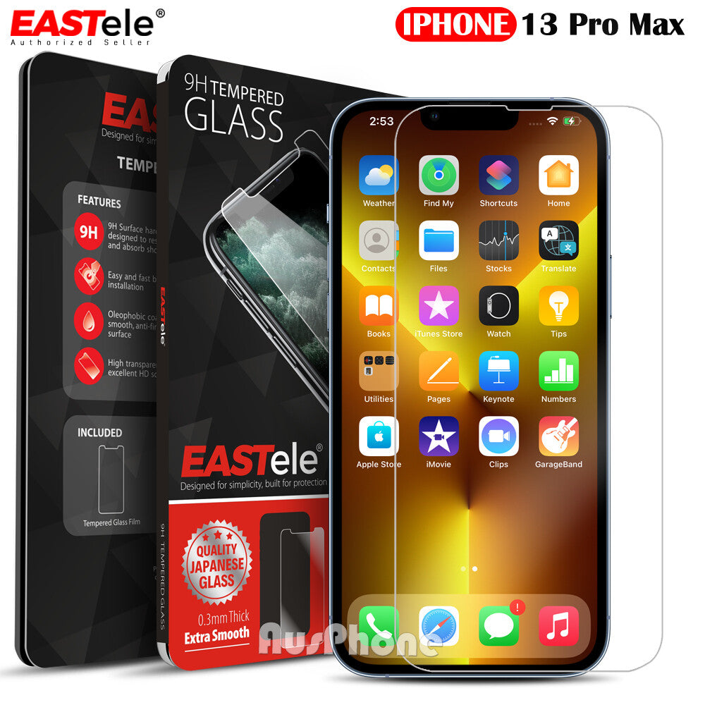 iPhone Tempered Glass Screen Protector for Pro and Max Models
