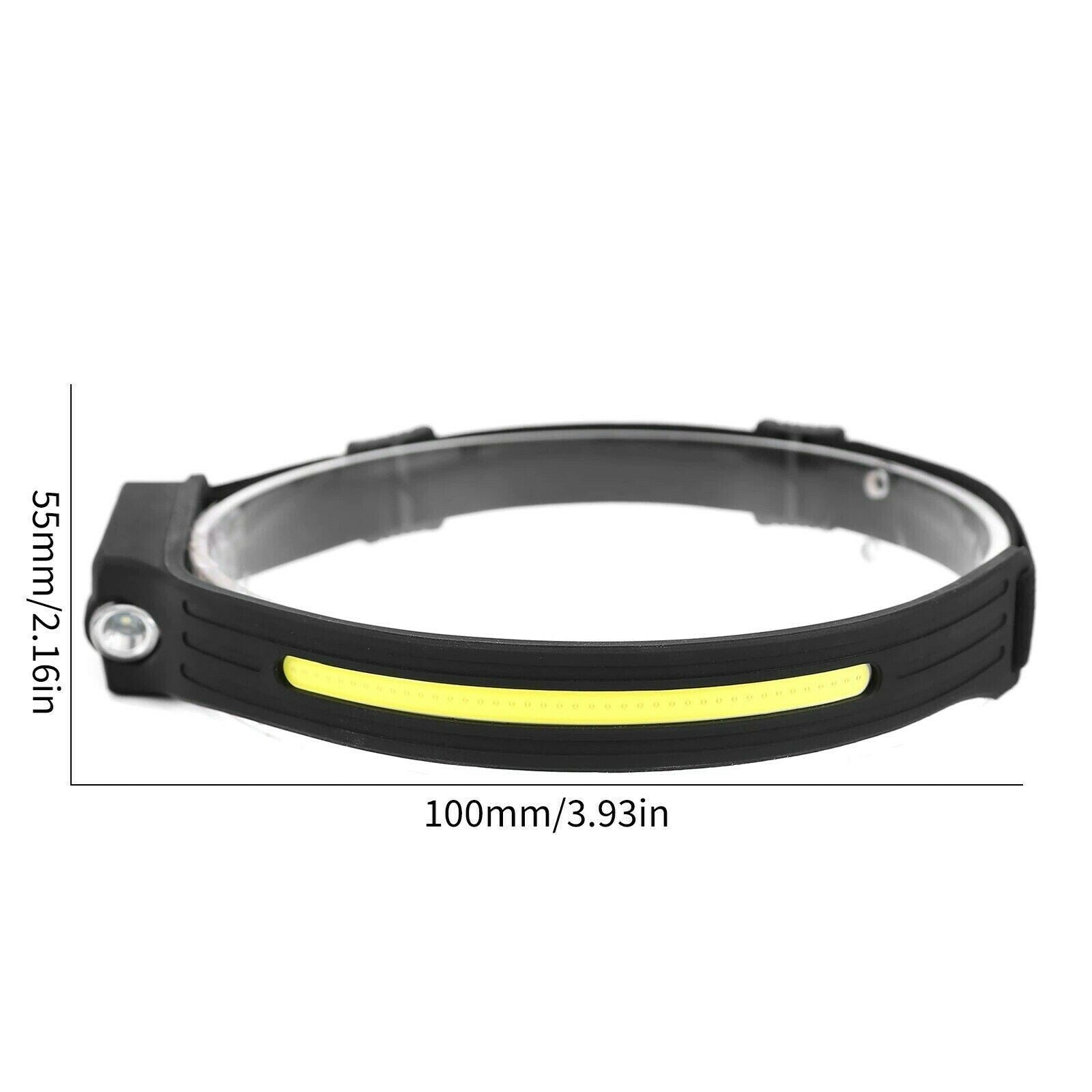 Waterproof COB LED Headlight – Motion Sensor for Running, Fishing & Travel