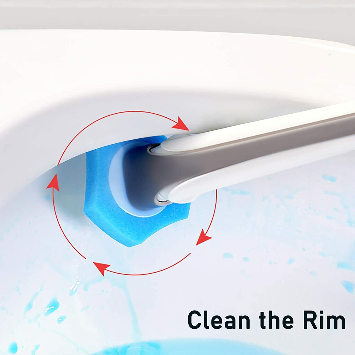 Disposable Toilet Brush Set – Freestanding with Replacement Heads