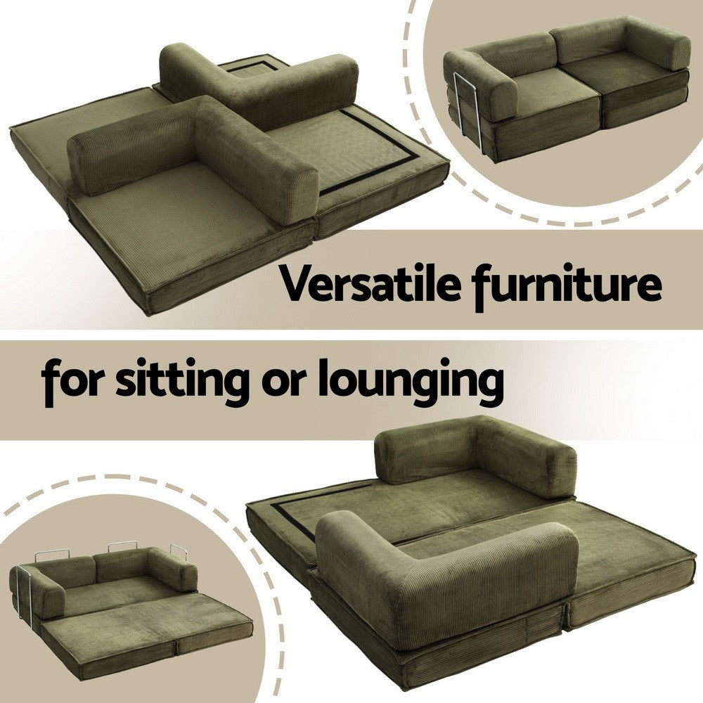 Convertible Folding Sofa Bed Pull Out Mattress Couch