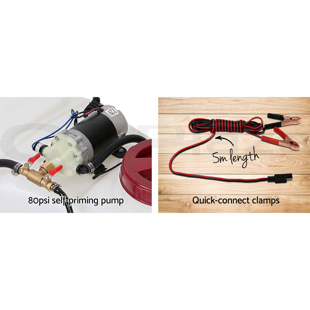 100L ATV Weed Sprayer Boom Pump Spot Spray 12V Garden Farm