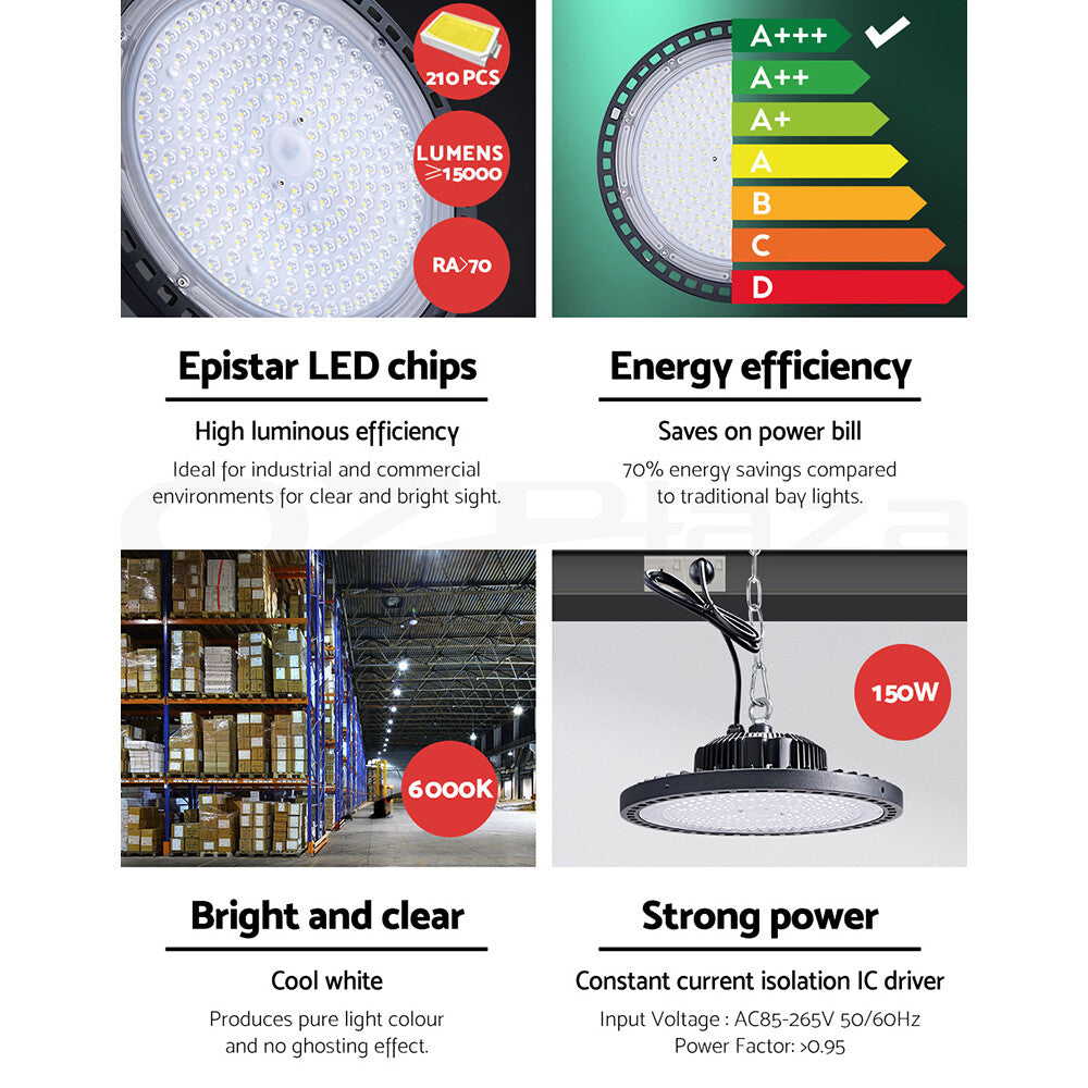 Leier 150W High Bay LED Light – Industrial Warehouse Workshop Gym