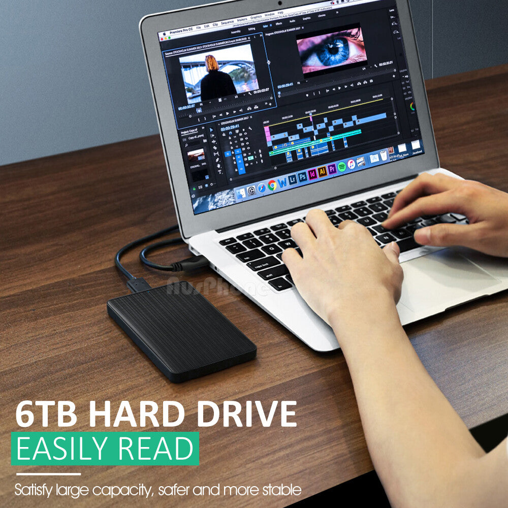 USB 3.0 External Hard Drive Case 5Gbps Slim SATA