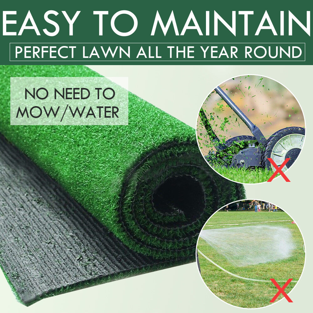 2x5M Artificial Grass – Synthetic Turf Lawn Mat Green Flooring