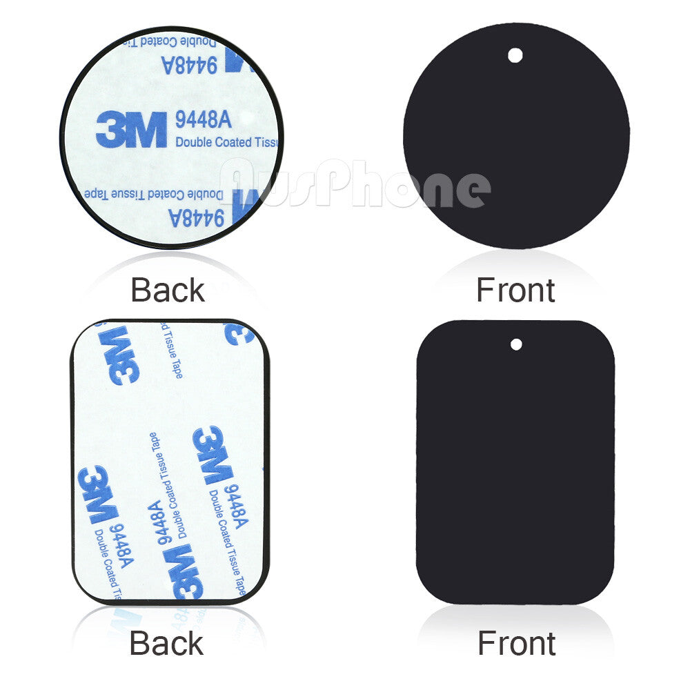 8x Magnet Metal Plate for Magnetic Car Phone Mount