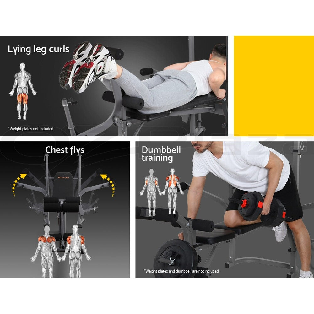 8-in-1 Adjustable Weight Bench Gym Equipment