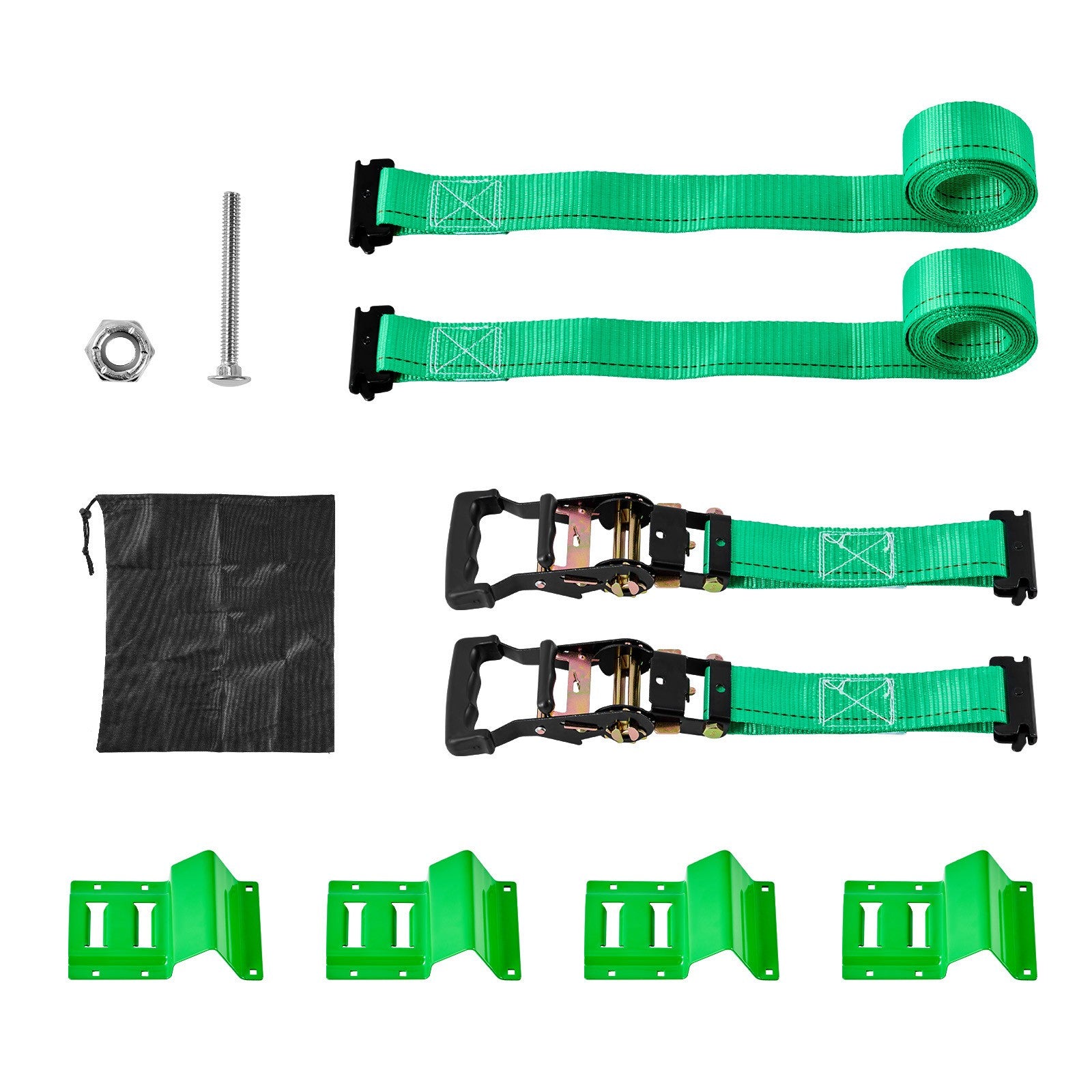 Uimoso Wheel Chock Tie-Down Kit with Buckle, 1986.73 kg Strength, 662 kg Load