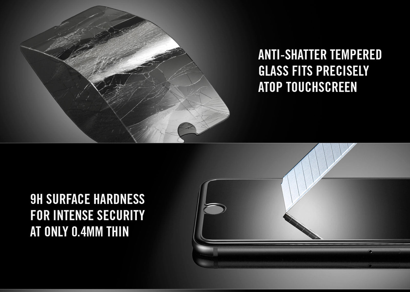 2x Tempered Glass Screen Protector for iPhone