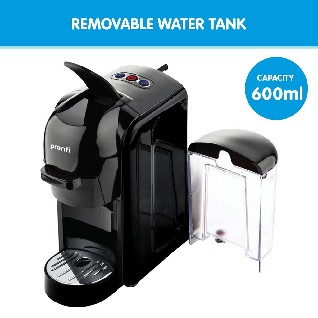 Pronti HomeMaid 3-in-1 Coffee Machine Compatible with Nespresso Pods