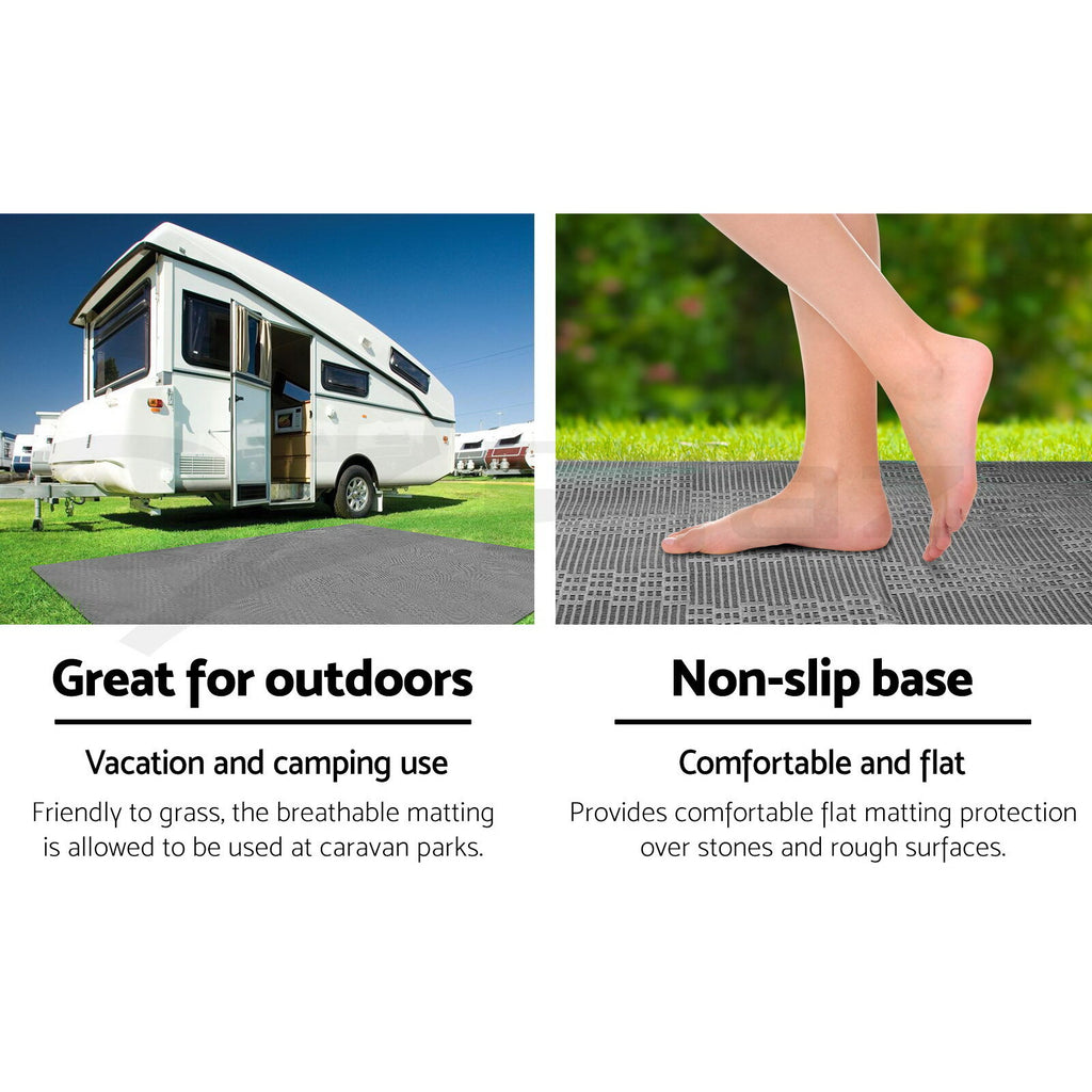5x2.5M Annex Matting 600GSM Floor Mat Mesh Caravan Camping