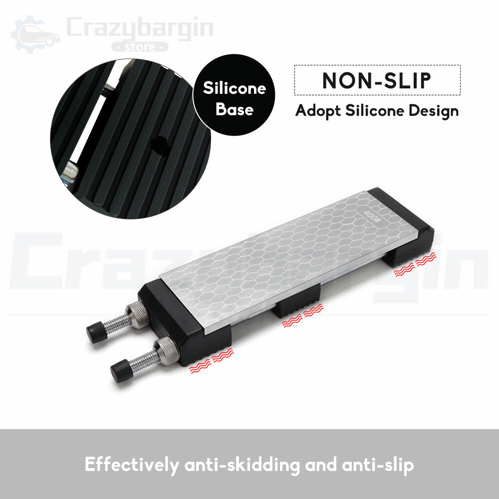 Double-Sided Diamond Sharpening Stone – Kitchen Knife Whetstone