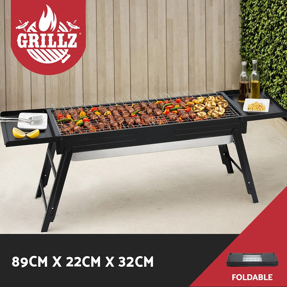 89cm BBQ Grill Charcoal Smoker Foldable