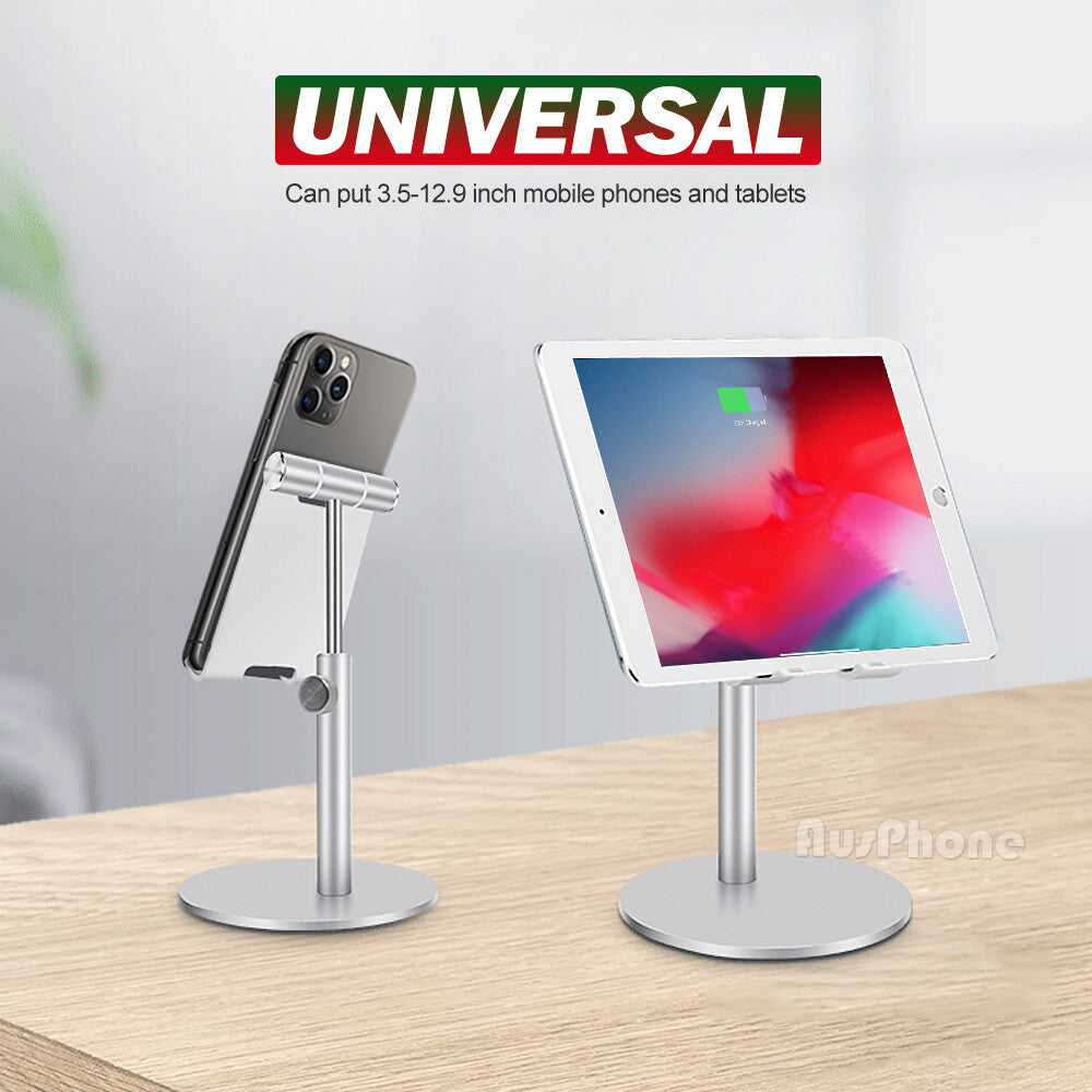 Universal Aluminum Desktop Desk Stand For iPad Tablet iPhone Samsung LG