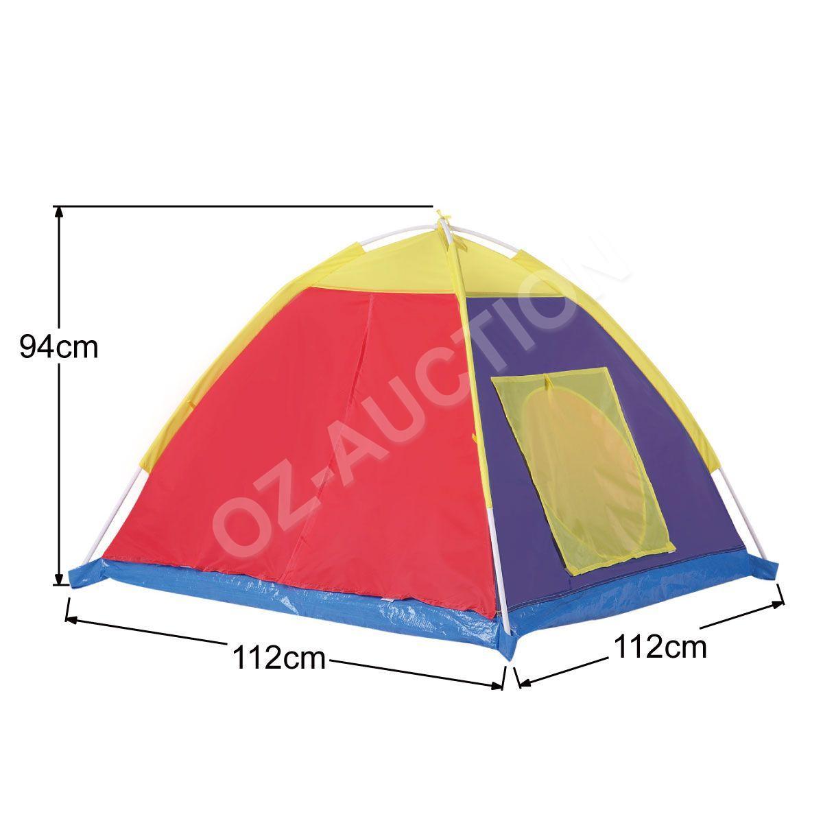 Large Kids Play Tent Toddler Teepee Tunnel Pop-Up Playhouse