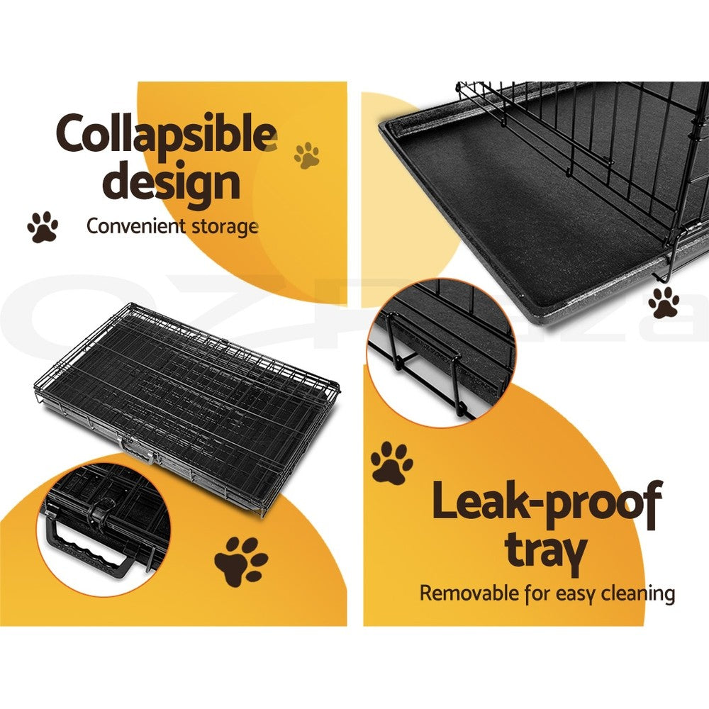 Dog Cage Crate Metal Kennel Cat Playpen Large 24–48"