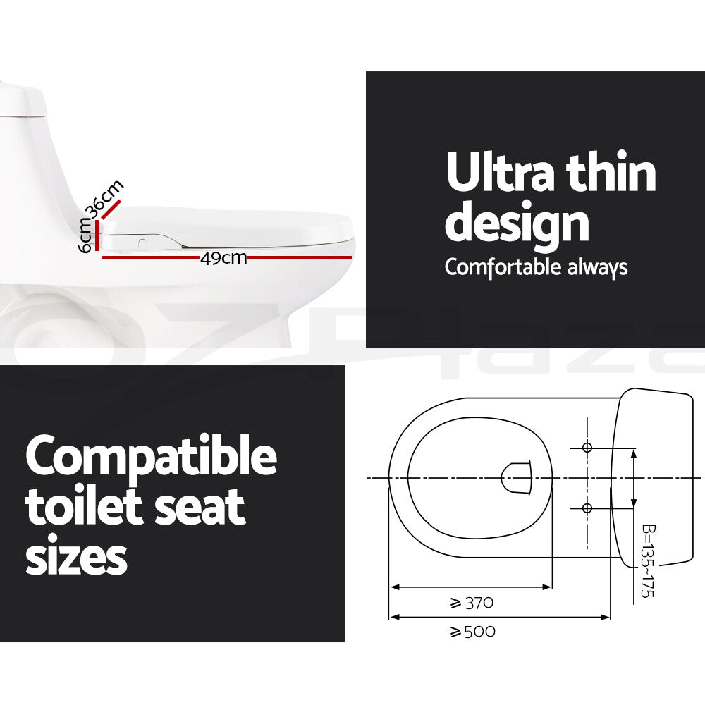 Non-Electric Bidet Toilet Seat Auto Smart Water Wash Dry
