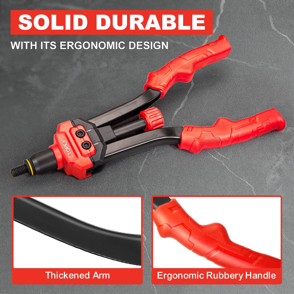 160pc Nut Rivet Gun – Heavy Duty Riveter M3-M12