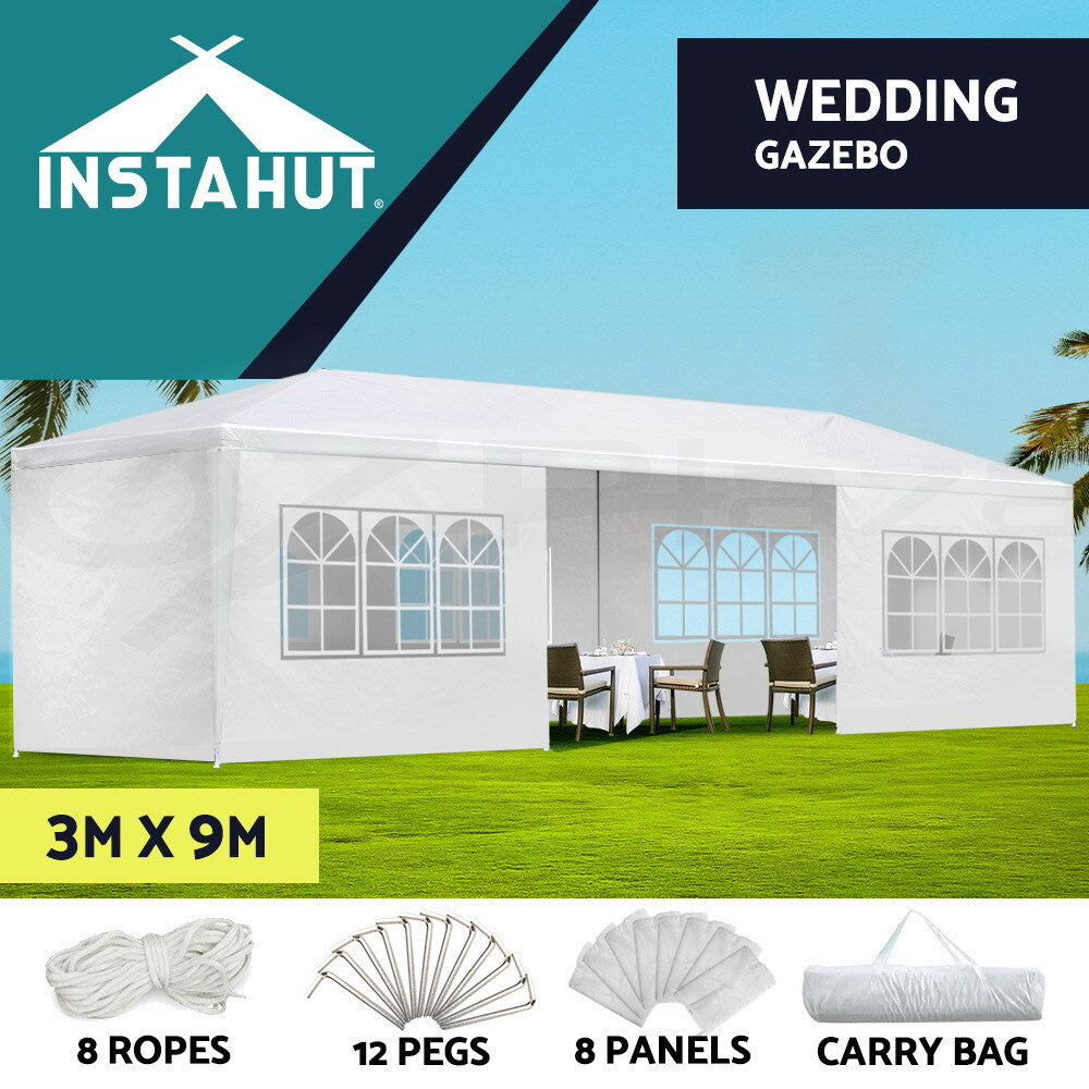 Marquee 3x9 Wedding Party Camping Tent Outdoor White