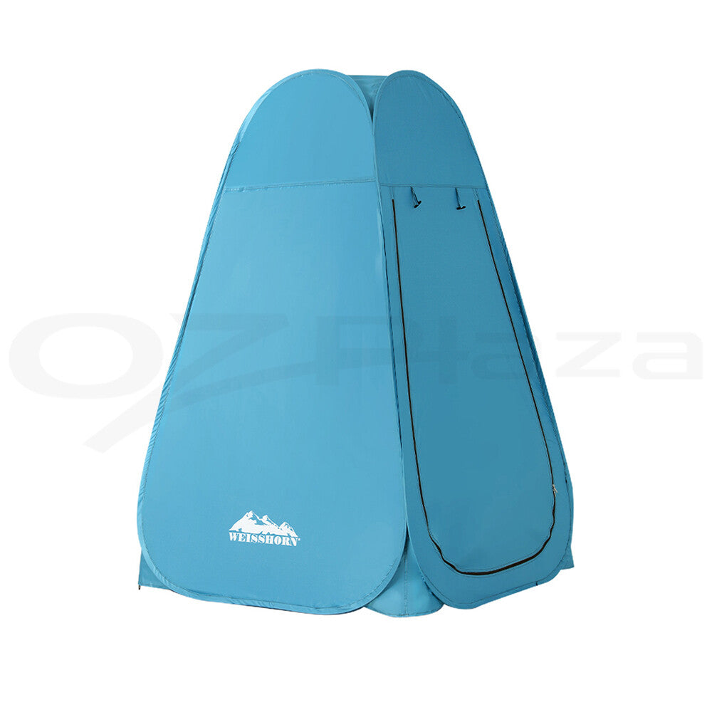 Weisshorn Pop-up Shower Tent Camping Outdoor Toilet Privacy Change Room Blue