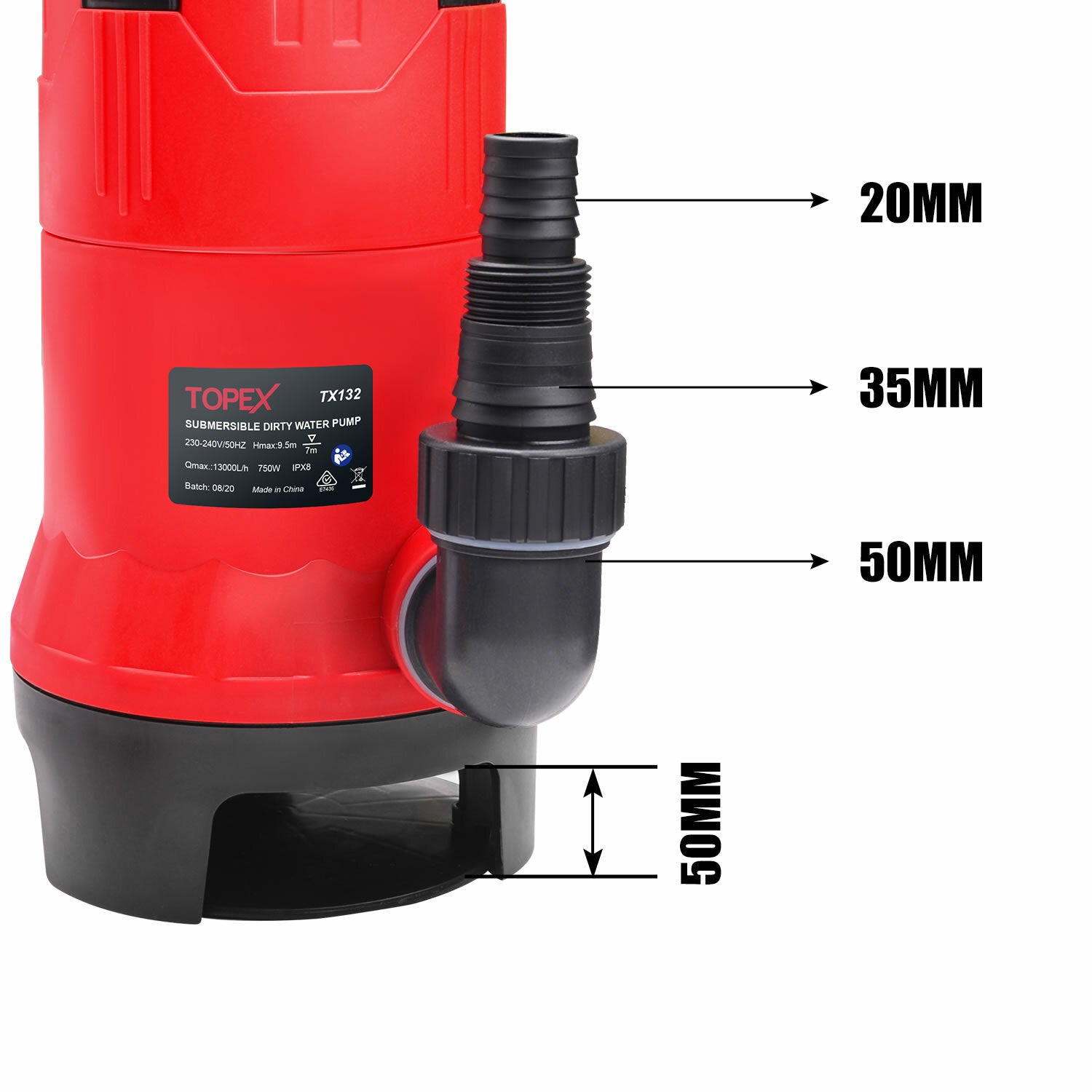 750W Submersible Dirty Water Pump – Pool, Pond, Flood Cleaning