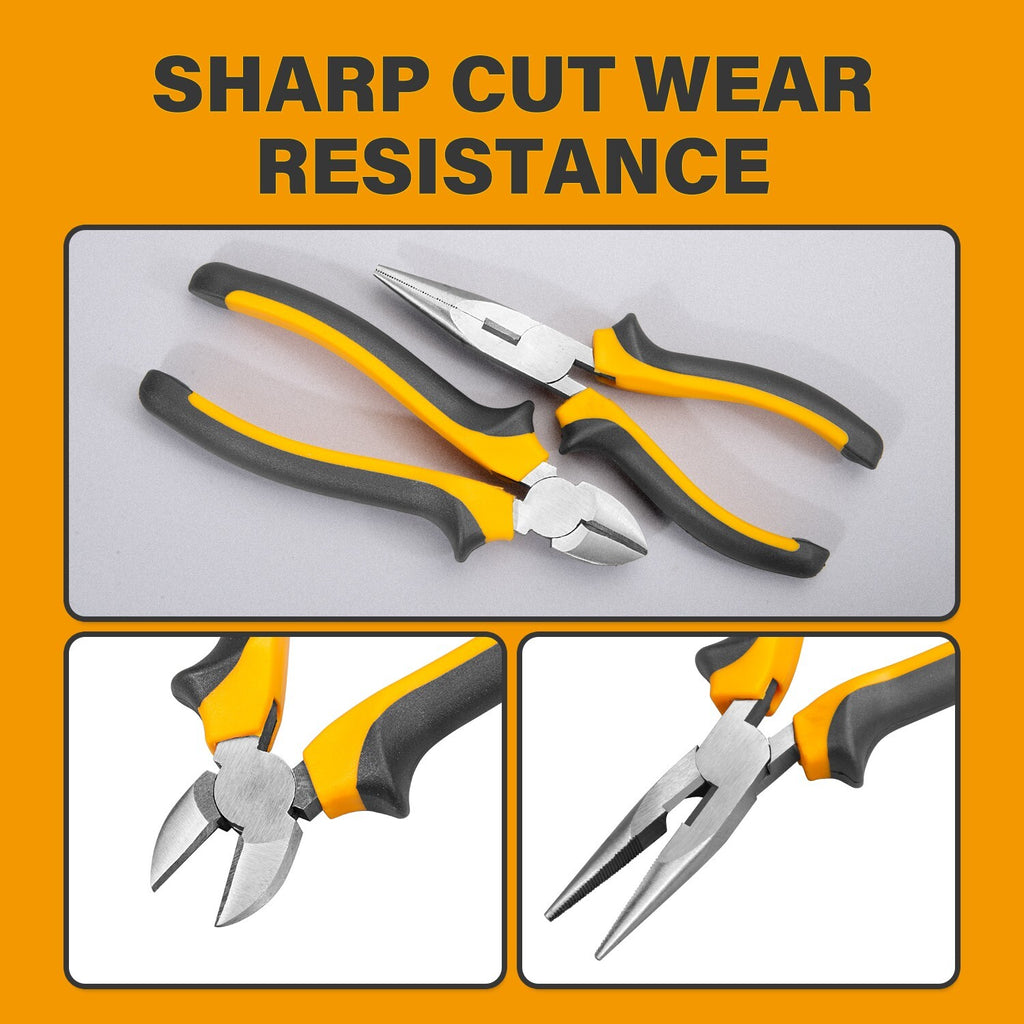 80pc Hand Tool Set – Household Kit with Hammer, Pliers & Knife