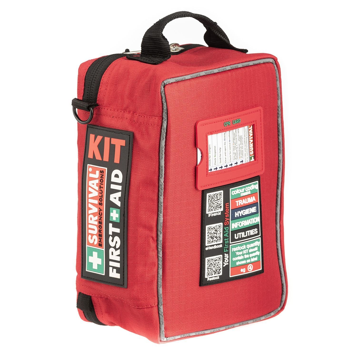 Survival First Aid Kit Workplace Compliant 140 pieces Compact Oz Design Kings