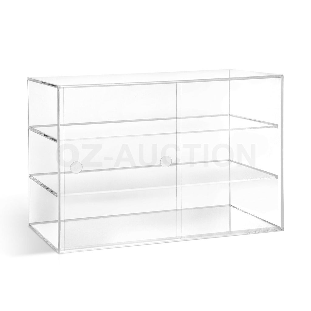 3-Tier Large Acrylic Bakery Cake Display Cabinet Donuts Cupcakes Pastries