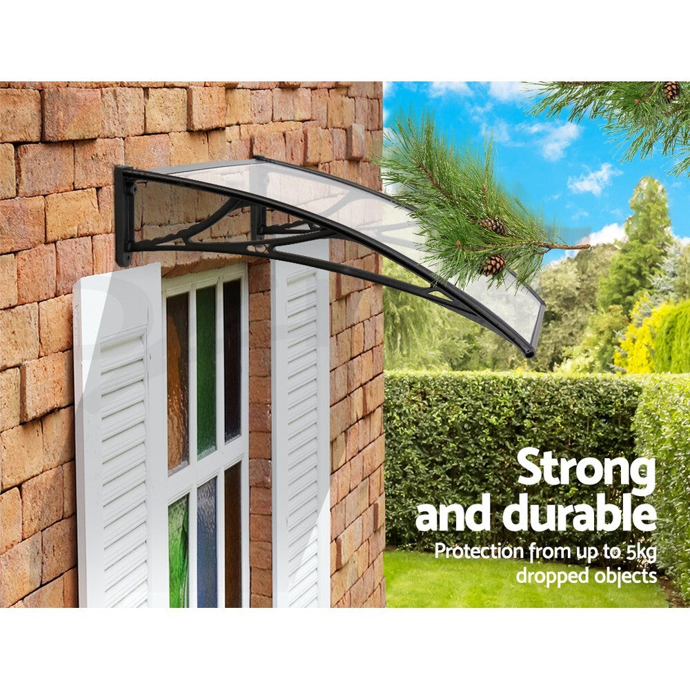 Instahut Window Door Awning Door Canopy Patio Shade 1-6M Rain Cover Sun Shield