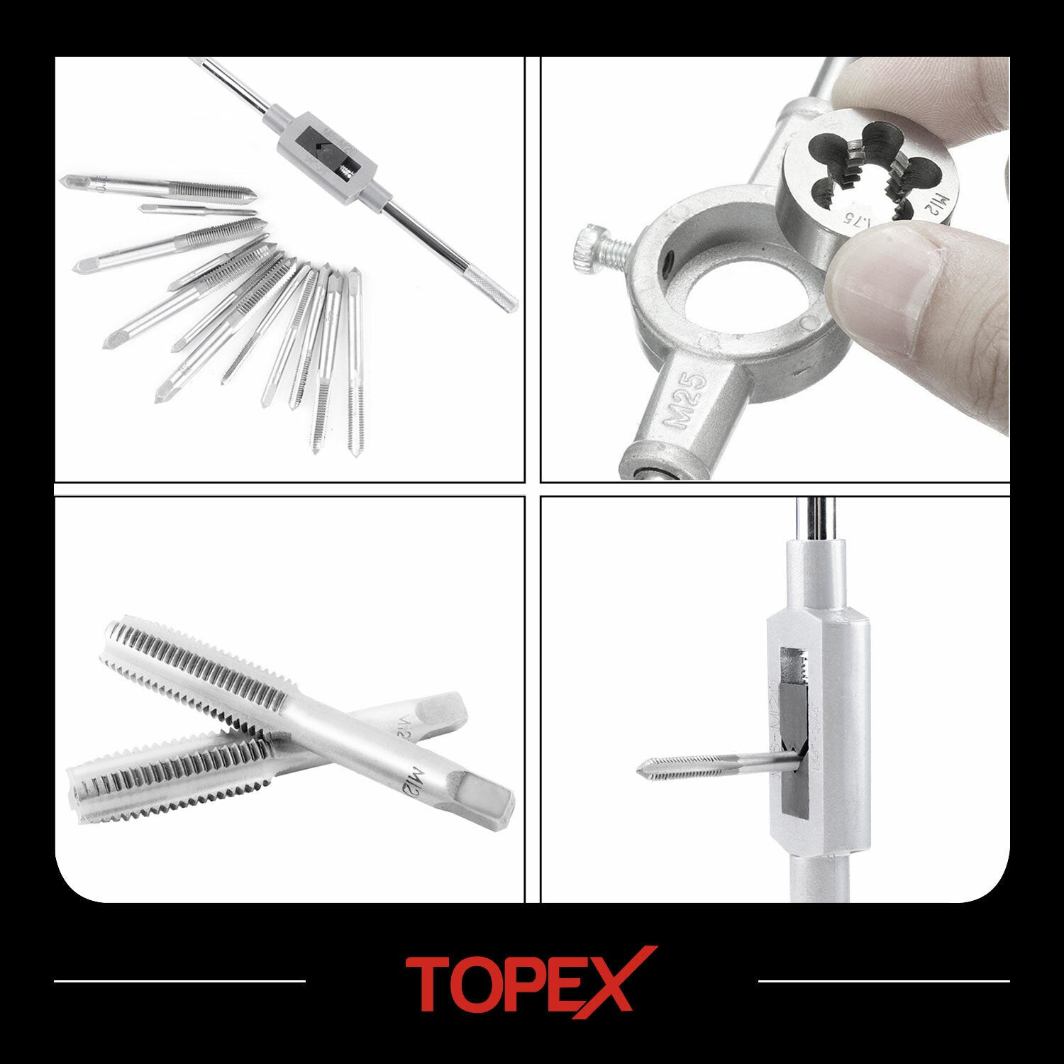 118pc Tap & Die Set – Metric Screw Thread Drill Kit M2-M18