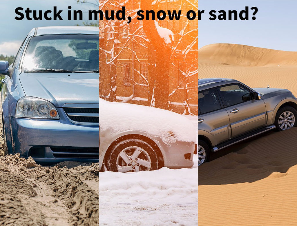 Manan 2x 4WD Recovery Tracks – Car Sand/Snow/Grass Traction Kit 10T