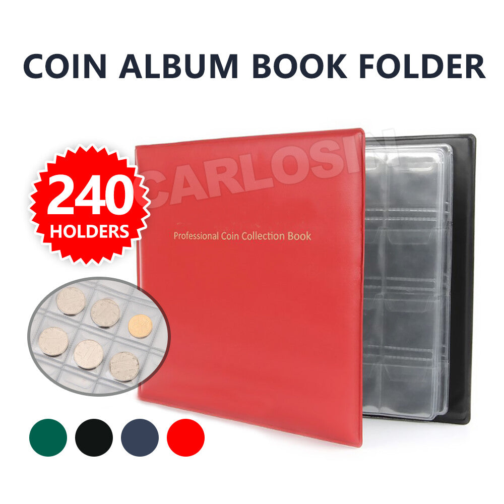 240 Coin Holder Collection Album Storage Book