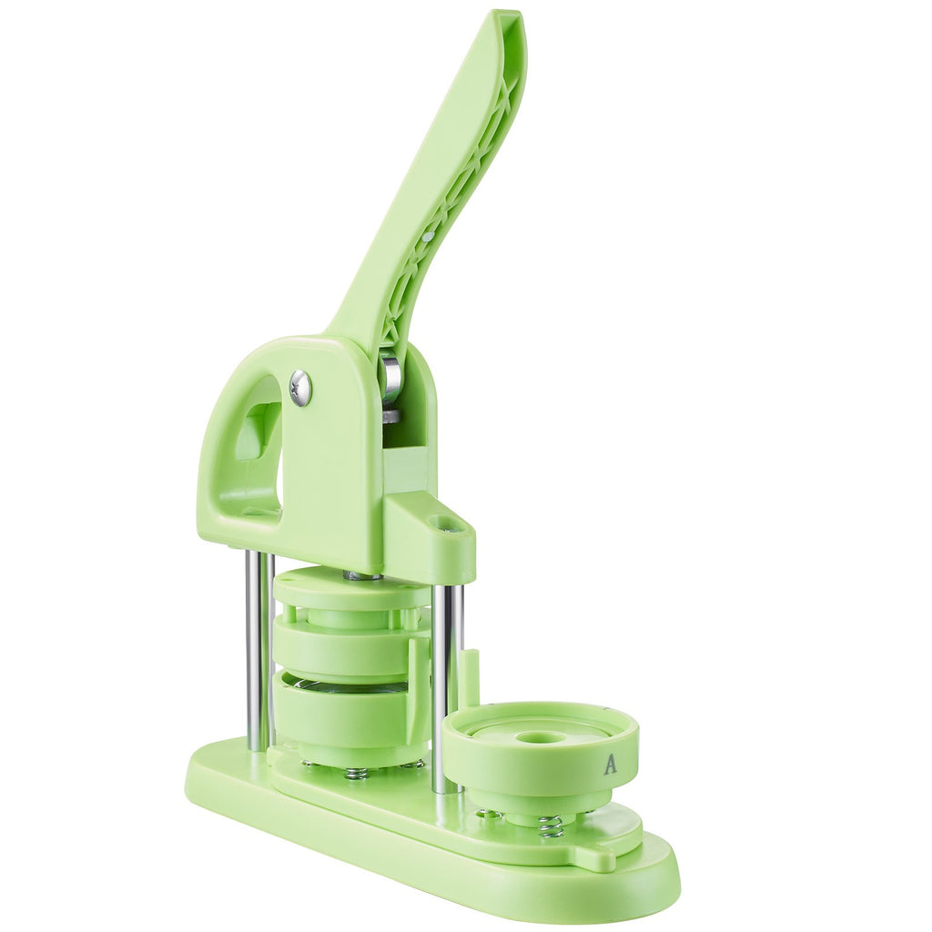Uimoso Button Maker Machine with 58 mm Mold and 100 Button Components - Green