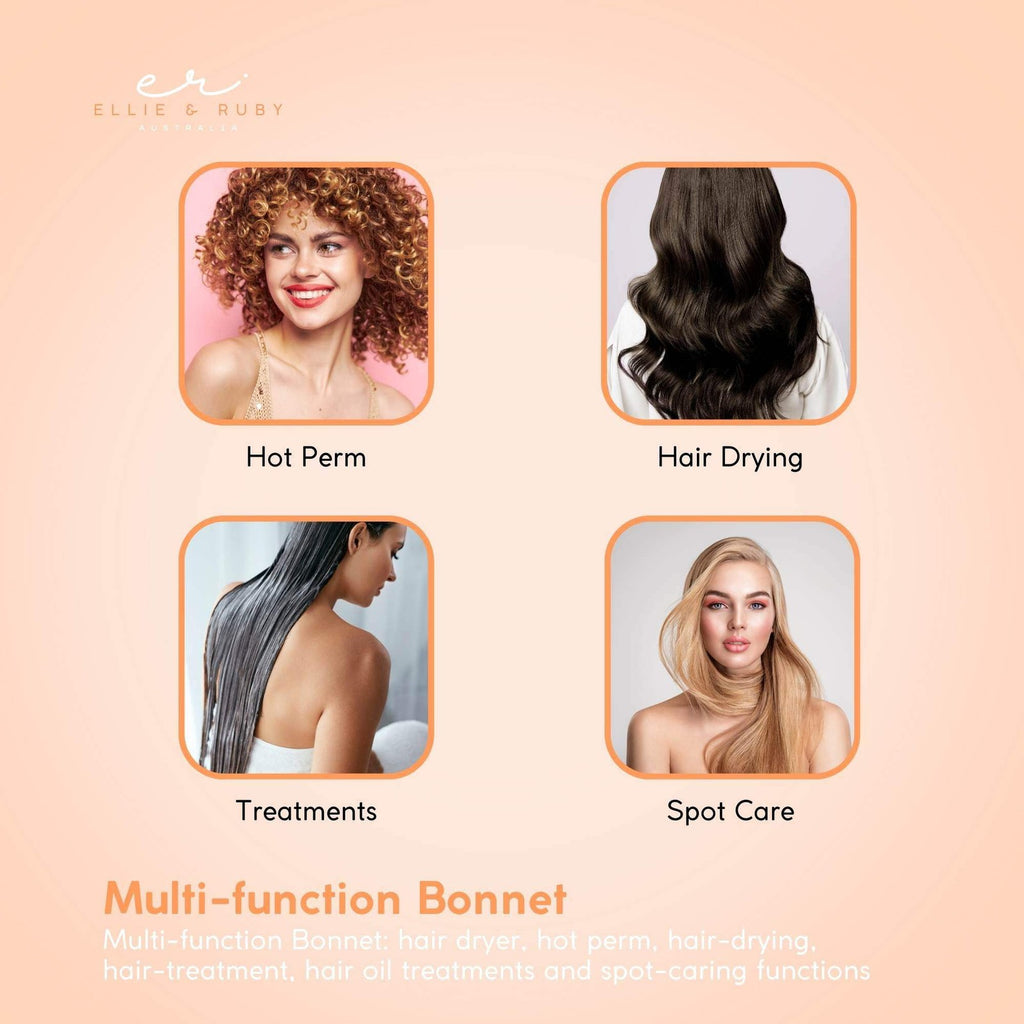 Ellie & Ruby Adjustable Hair Dryer Hood Bonnet Salon Model