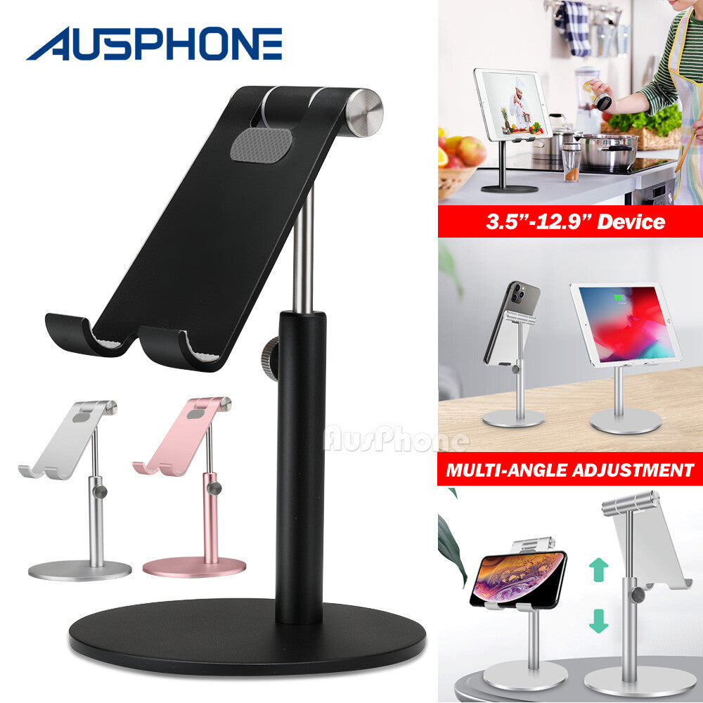 Adjustable Aluminum Tablet Stand for iPad iPhone Samsung