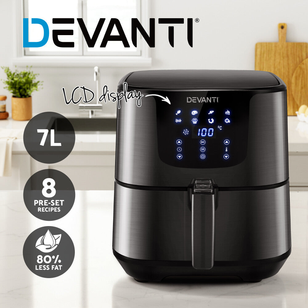 7L Air Fryer LCD Digital Oil Free Healthy Cooker