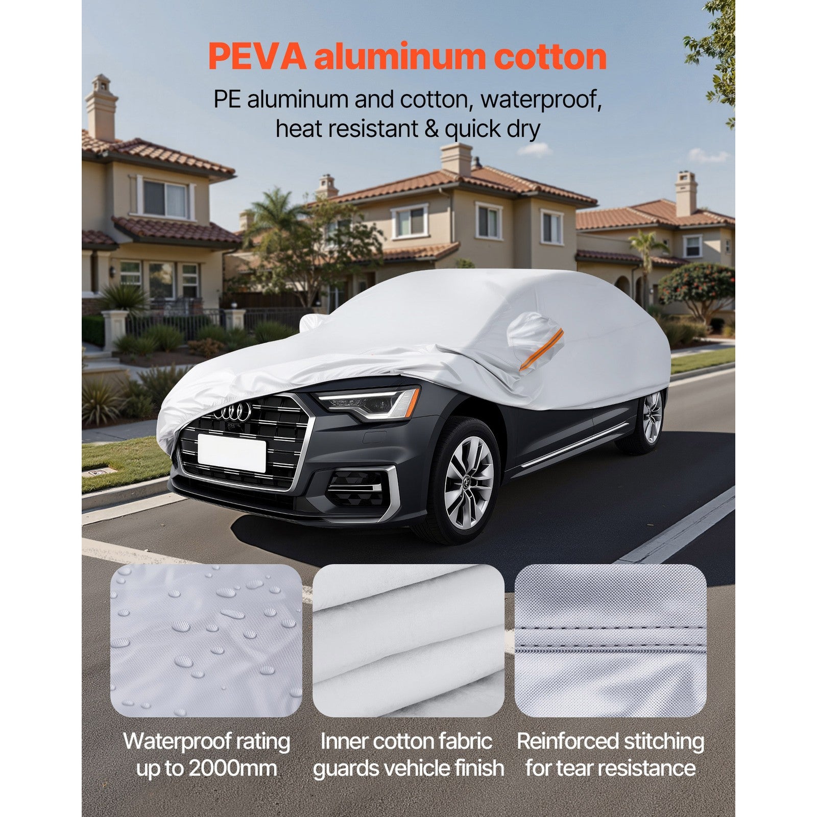 Uimoso Protective Car Cover for Full-Size European Sedans - Weather Resistant