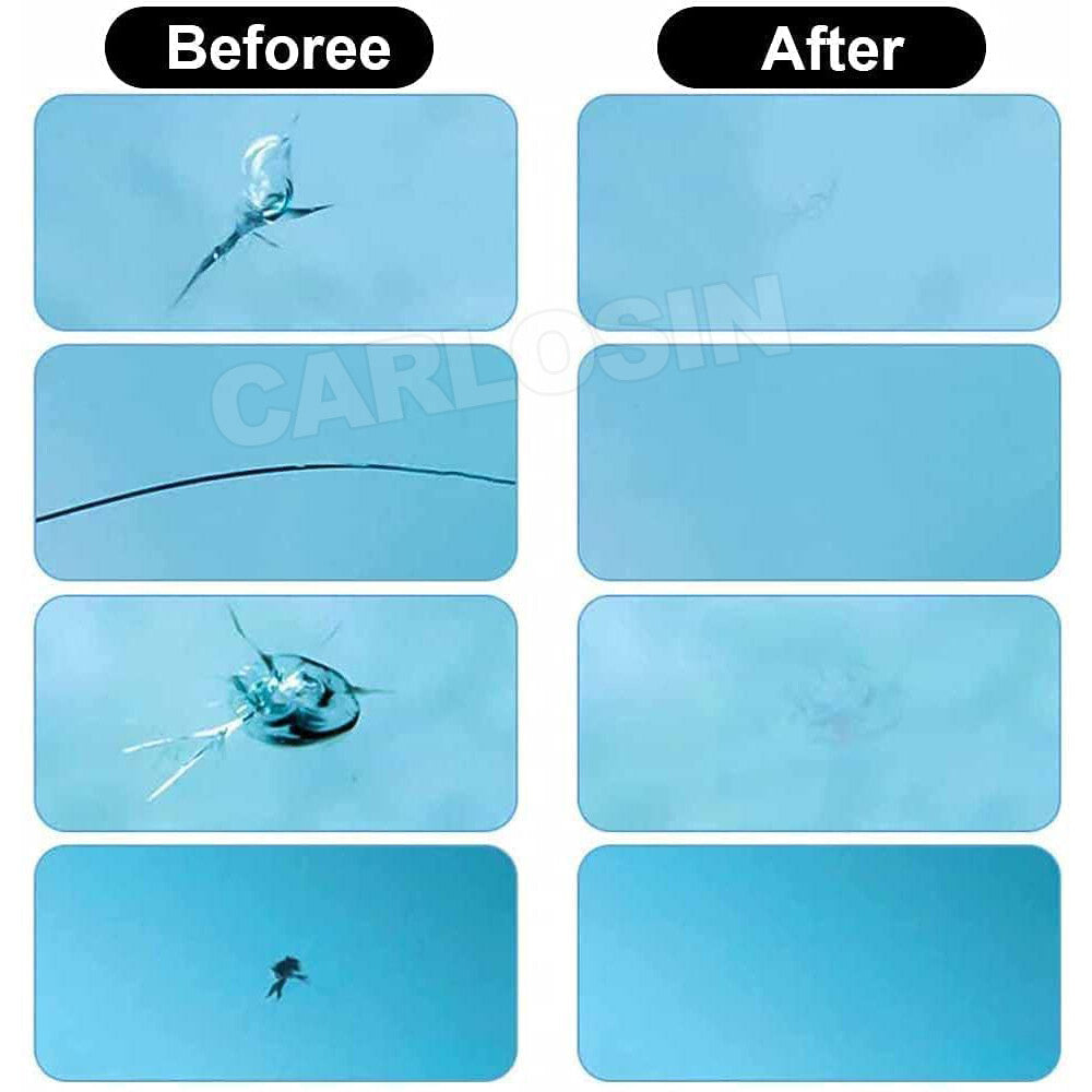 9x Car Windscreen Repair Kit Glass Window Crack Fix DIY Tool