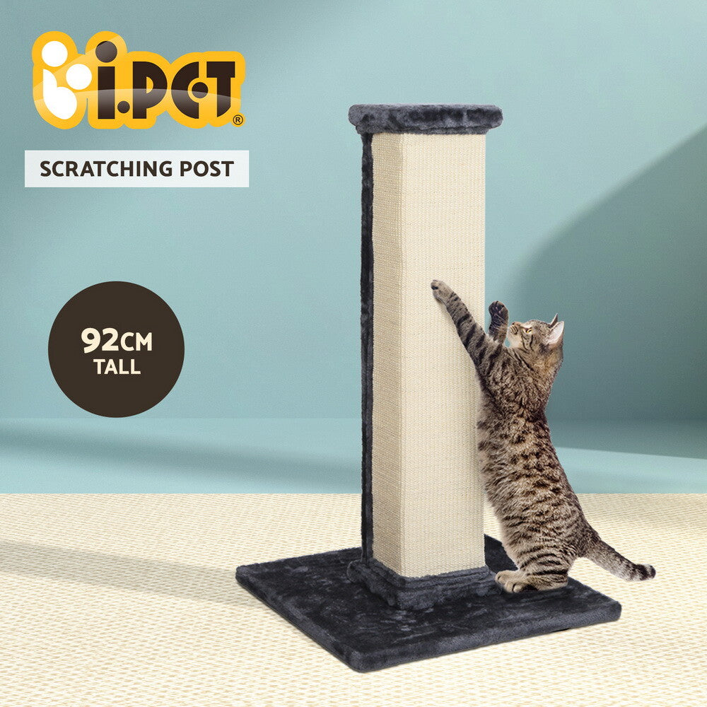 Cat Tree Scratching Post Tower 92cm Wooden Condo Bed