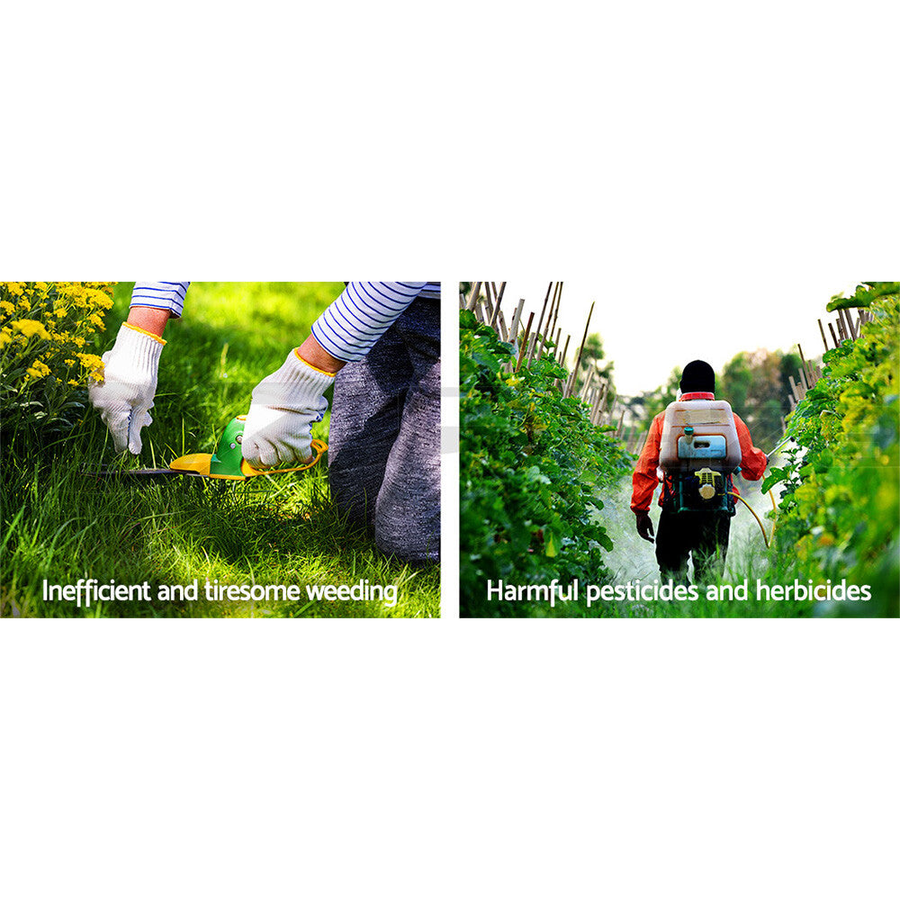 Weed Mat 0.915x100m Woven Fabric Garden Plant Control