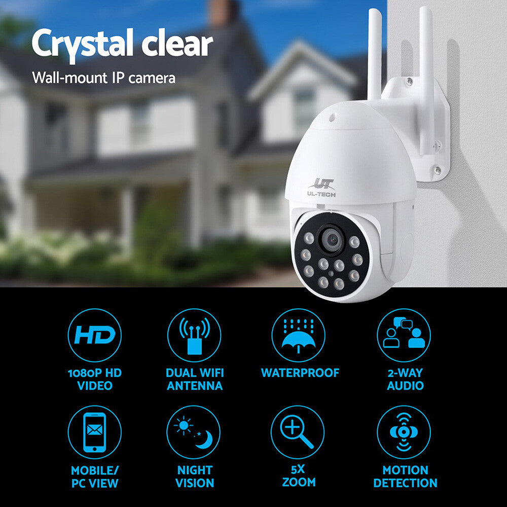 Wireless IP Camera Outdoor CCTV 1080P WiFi PTZ 2MP