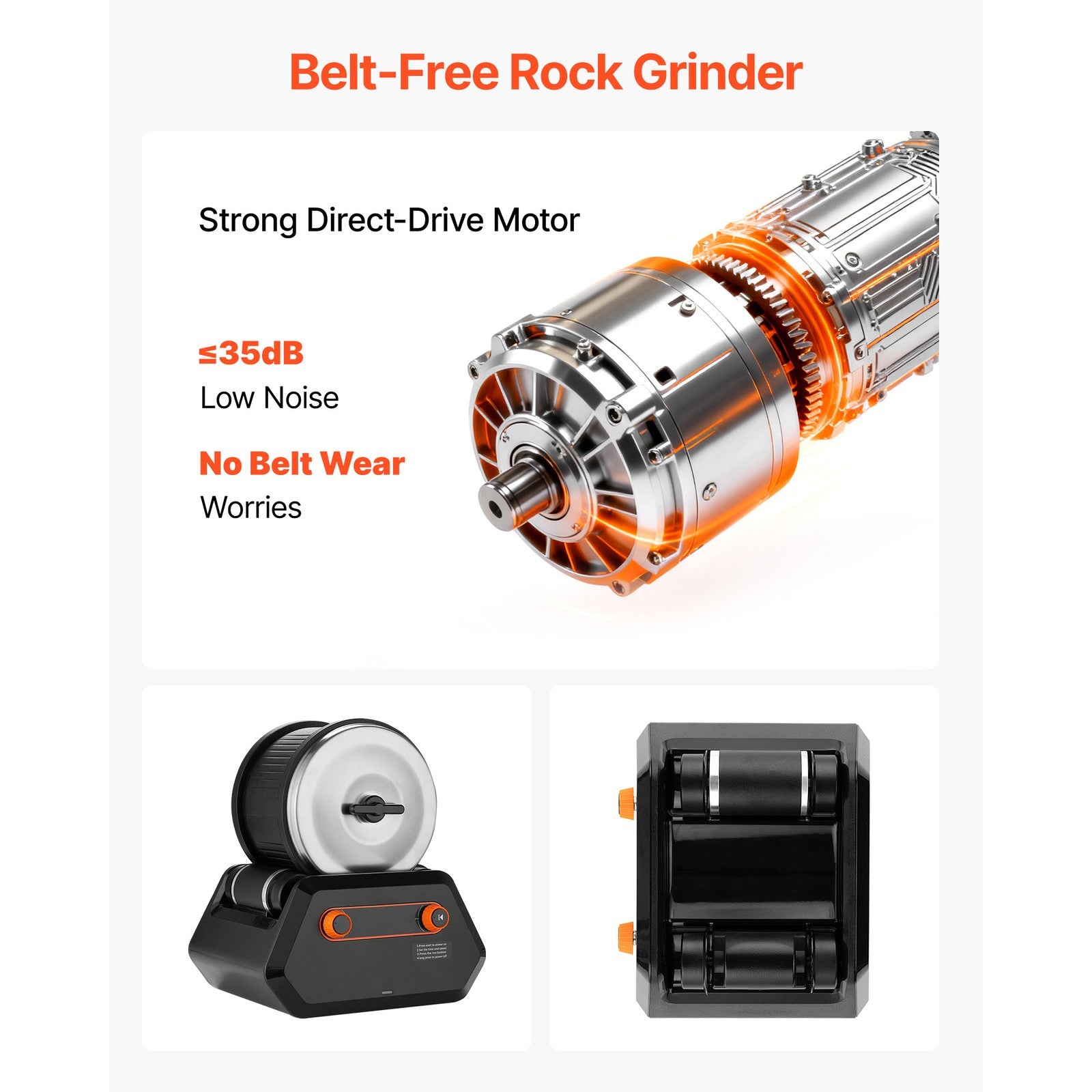 Uimoso 3lbs Rock Tumbler Kit with Gemstones and Polishing Materials