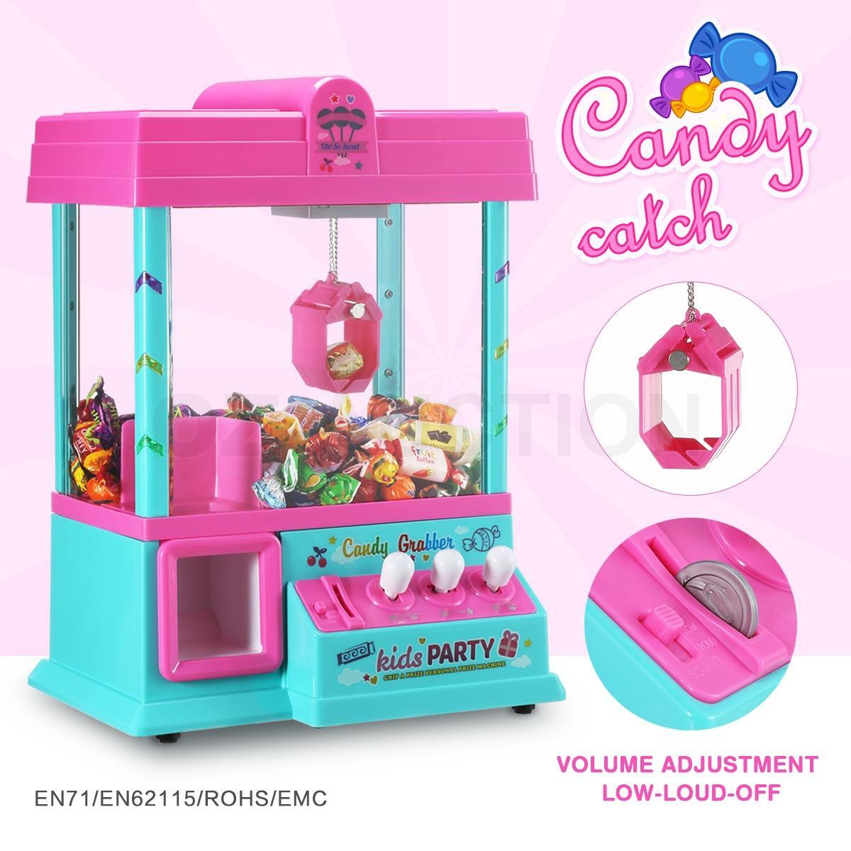 Mini Toy Claw Machine – Arcade Candy Grabber with LED Lights & Music