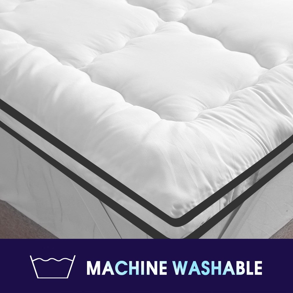 Dreamz Mattress Topper – Pillowtop Luxury Bed Mat Protector Cover