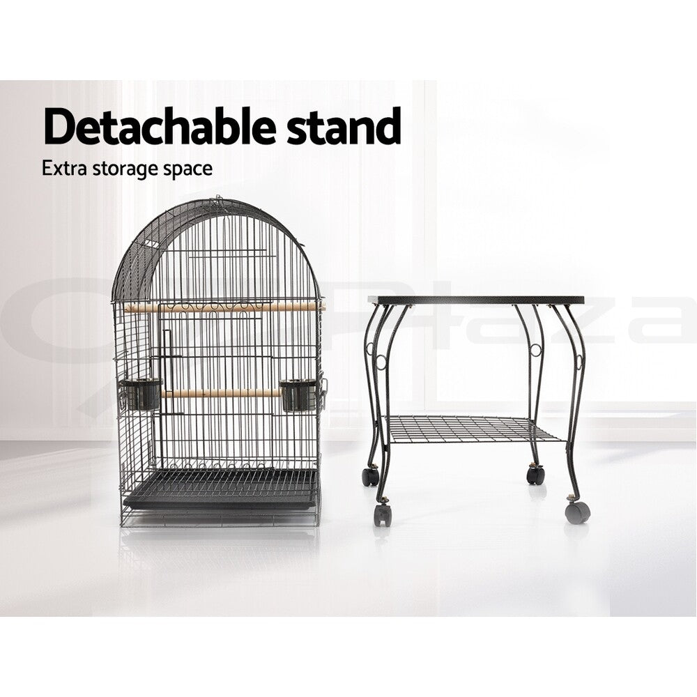 150cm Large Bird Cage Aviary Stand Castor Wheels