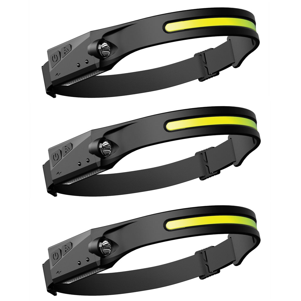 Waterproof COB LED Headlight – Motion Sensor for Running, Fishing & Travel