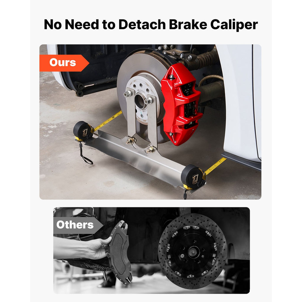 Uimoso Wheel Alignment Tool Set with Toe Plates and Dual Tape Measures
