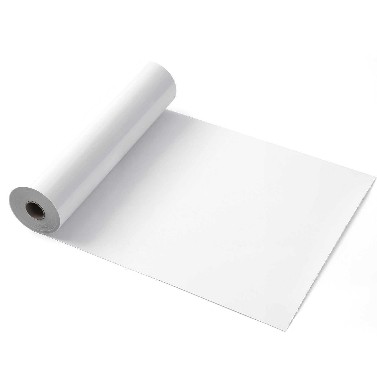 Uimoso Heat Transfer Vinyl Roll 12inx50ft Glossy White for Iron-On Applications